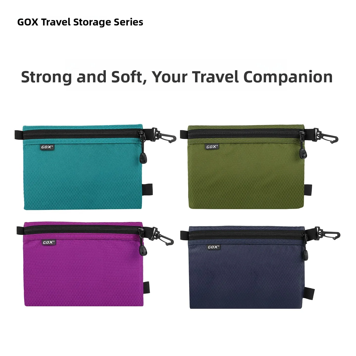  Travel Waterproof Storage Bag Portable Passport Document Bag Outdoor Toiletry Card Holder Luggage Organizer for Trips