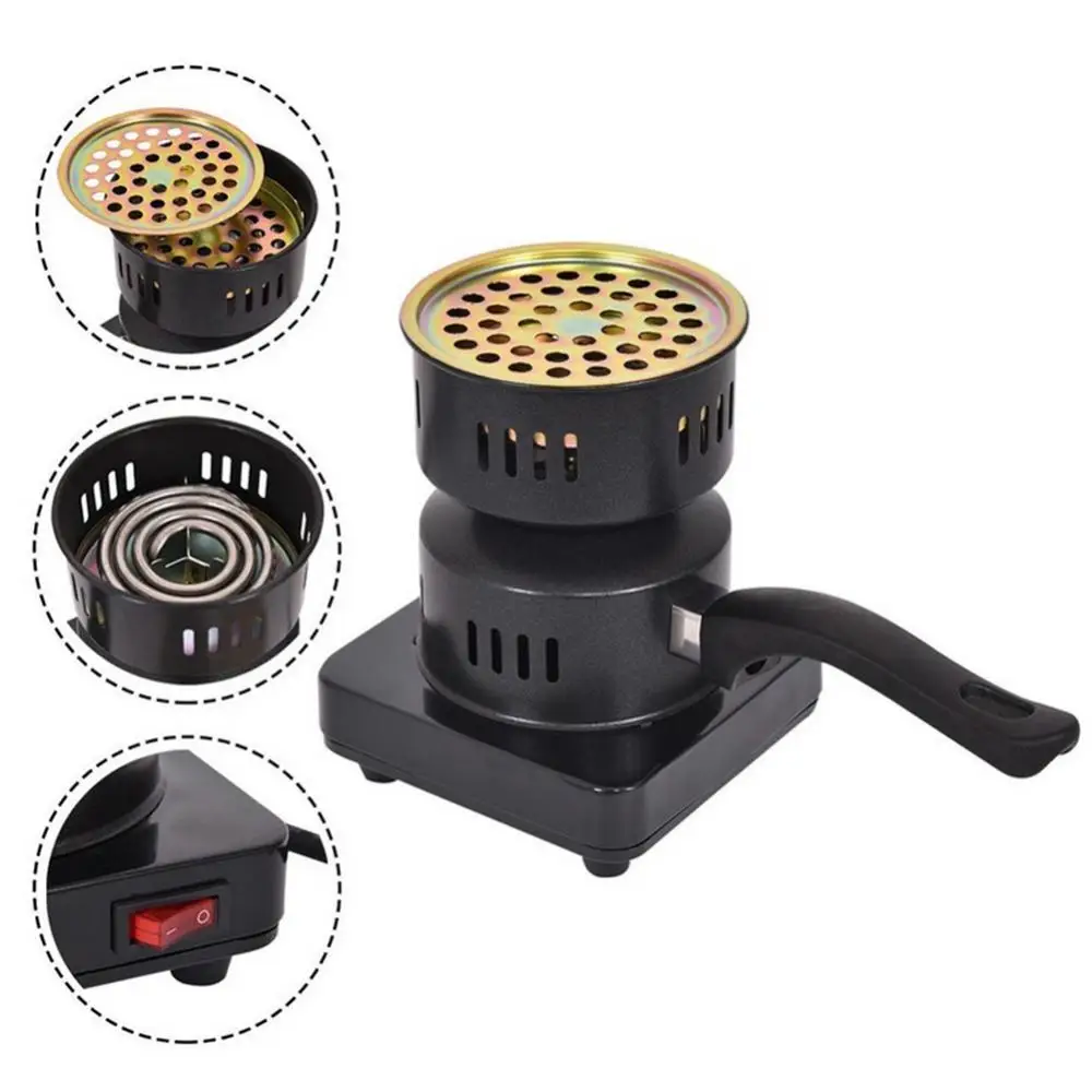 Arabian Shisha Charcoal Stove Electric Charcoal Starter Stove Burner Metal Burning Furnace for Shisha Hookah Accessories