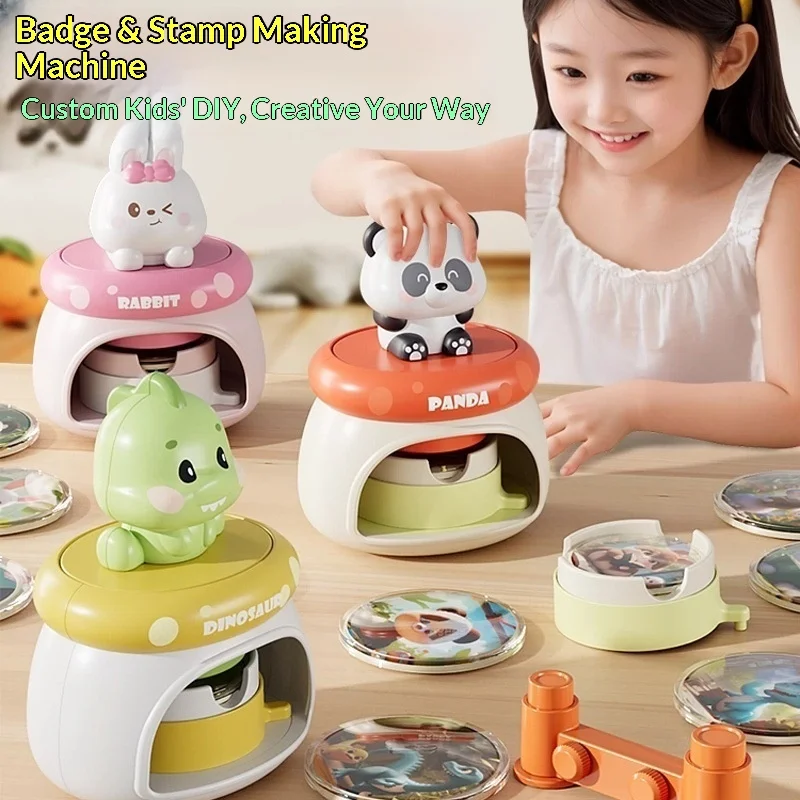 

Машина для изготовления значков, машина для создания нагрудных значков, подарок на день рождения для детей, машина для изготовления нагрудных значков своими руками, игрушка