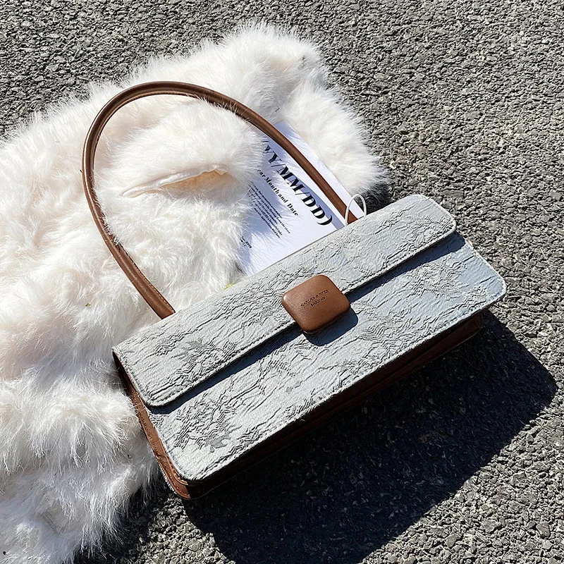 

Роскошные дизайнерские женские сумки в стиле ретро, жаккардовые сумки на плечо под мышками, элегантные модные женские универсальные сумки для вечеринок