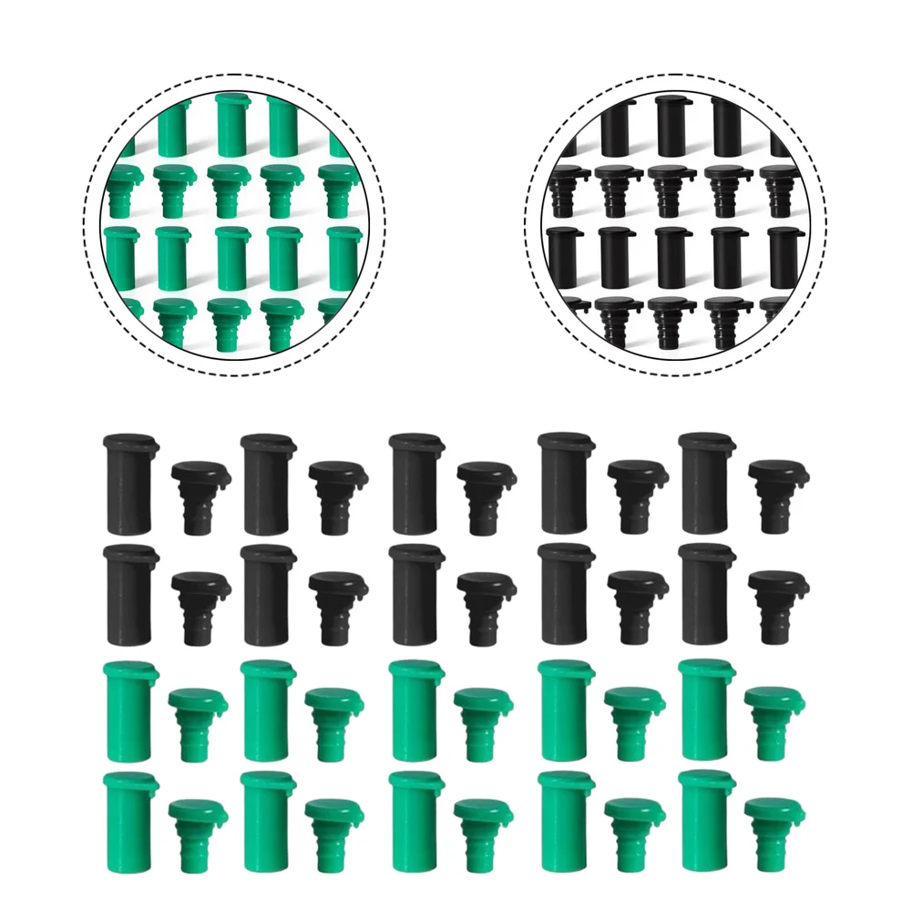 20 Pairs Solar Panel Connector Cap Waterproof Dust Cover For Photovoltaic Cable IP67 Protection Black Green Accessories