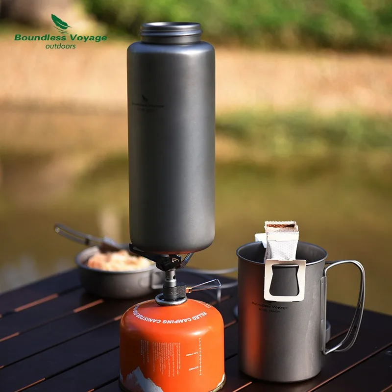 

Water bottle outdoor large-capacity portable camping kettle mountaineering pot single-layer camping tea cup