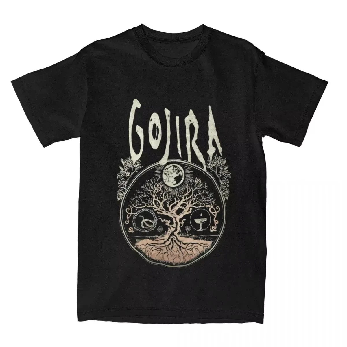 2025 Summer Fashion Men and Women Gojiras Rock Metal Band Print T-shirt Pure Cotton Loose Casual Old-fashioned Retro 2DT-shirt