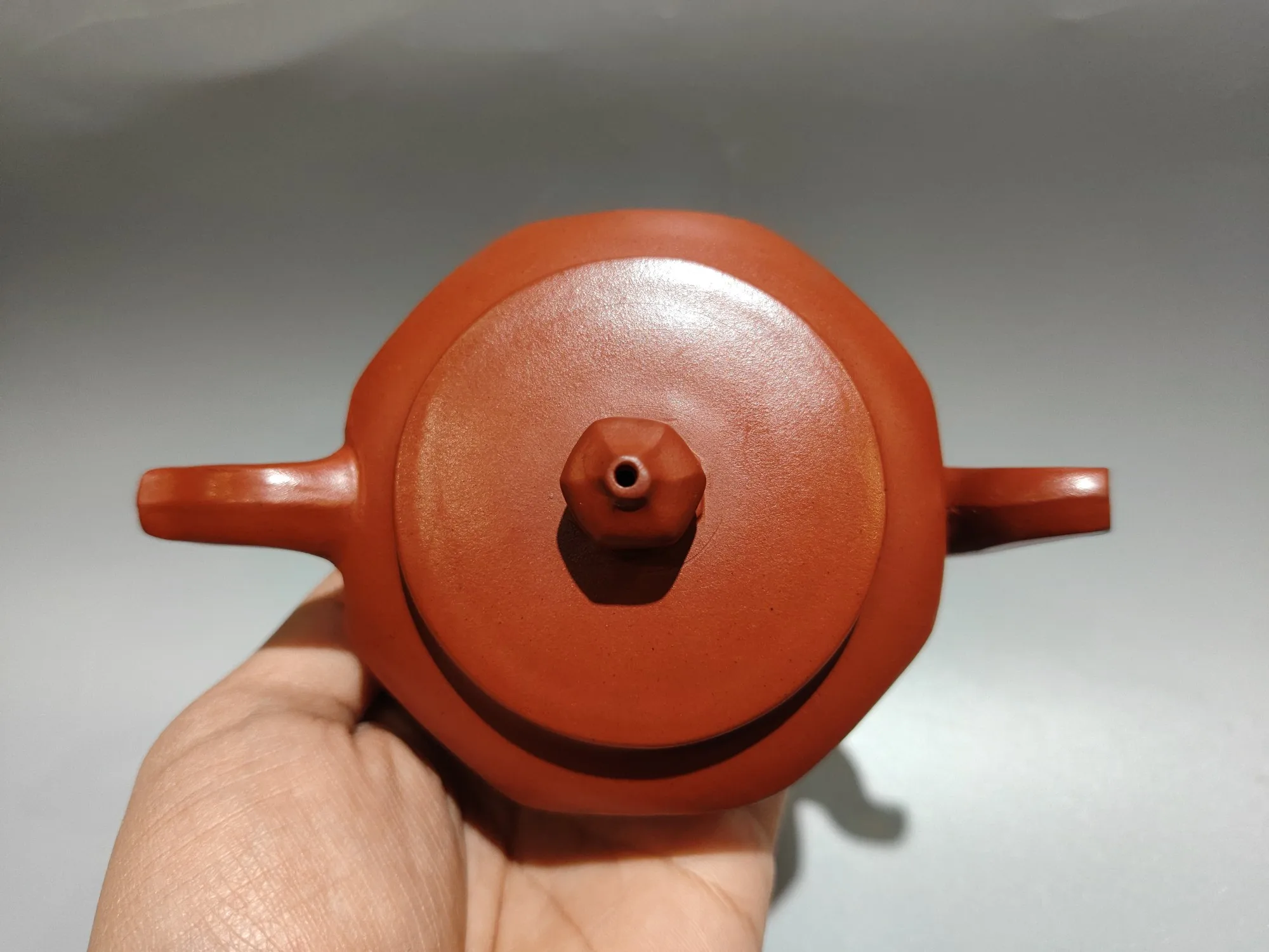 Yixing Teapot Purple Clay Pot Eight sided Enlightenment Pot Engraved teapot Kettle  Teapot Pot Tea Tasting Tea Ceremony