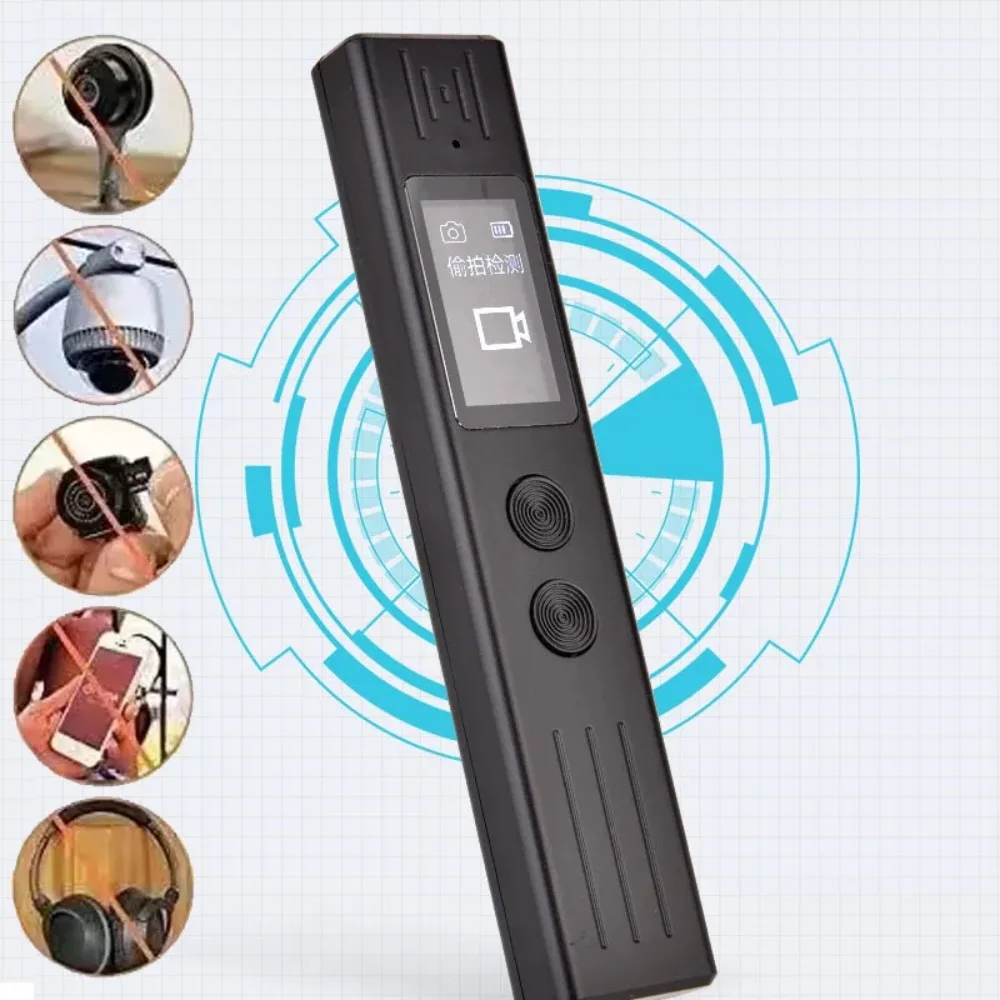 

Anti Candid Detector Cameras Bug Spy Camera GSM Listen Finder GPS Signal Lens Audio RF Locator Tracker Detects Wireless Scanner