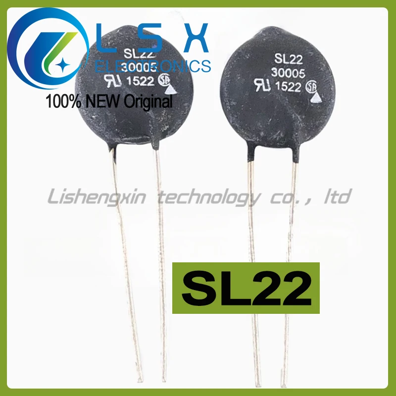 

2pcs SL22 30005 30R 30Ω 30Ohm 5A 20% Diameter 22MM NTC Thermistor New and Original