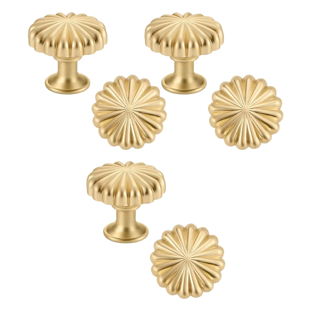 

Ретро-стиль: Золотая ручка-кнопка для шкафа/комода, из цинкового сплава, с винтажным шармом