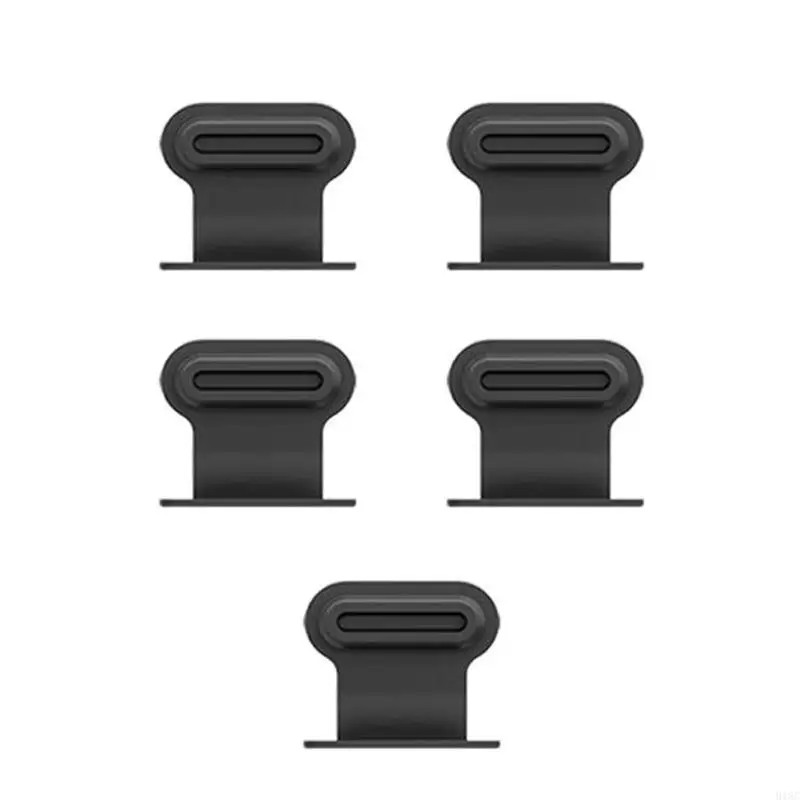 Plugues poeira da porta carregamento 918C / 5pcs Type C Capa protetora porta para dispositivo Android