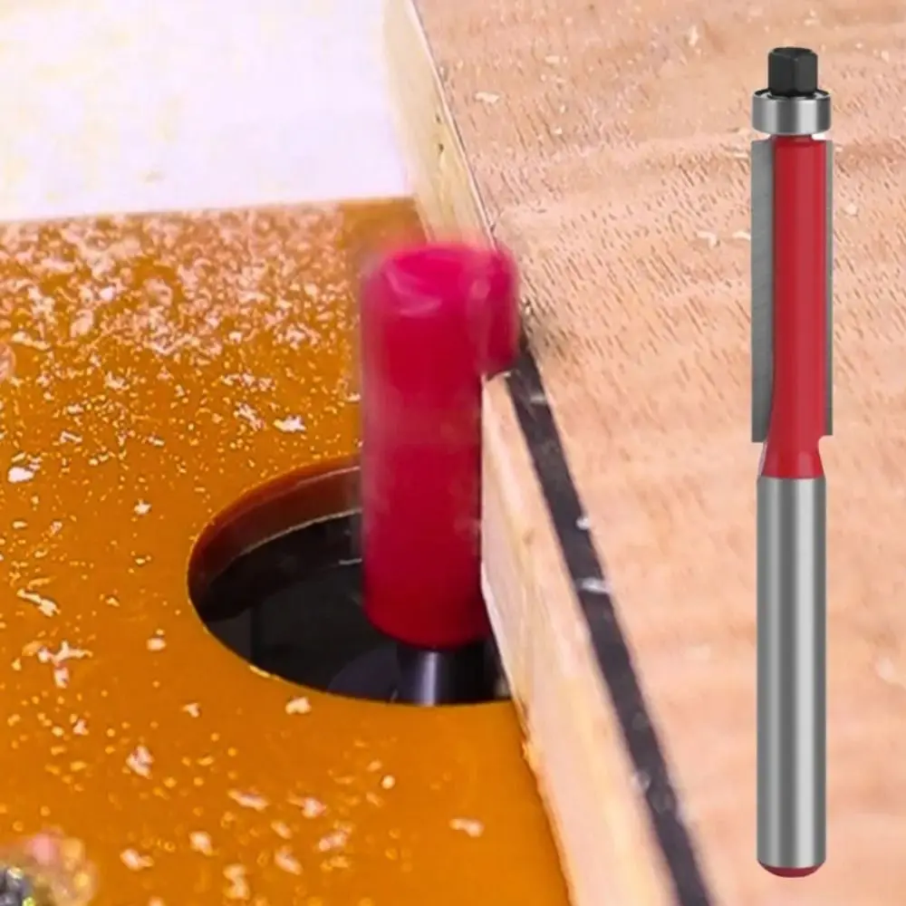 

Фреза с двойным лезвием и подшипником, твердосплавная фреза с хвостовиком 6 мм, хвостовик 6,35 мм, деревообрабатывающая фреза премиум-качества