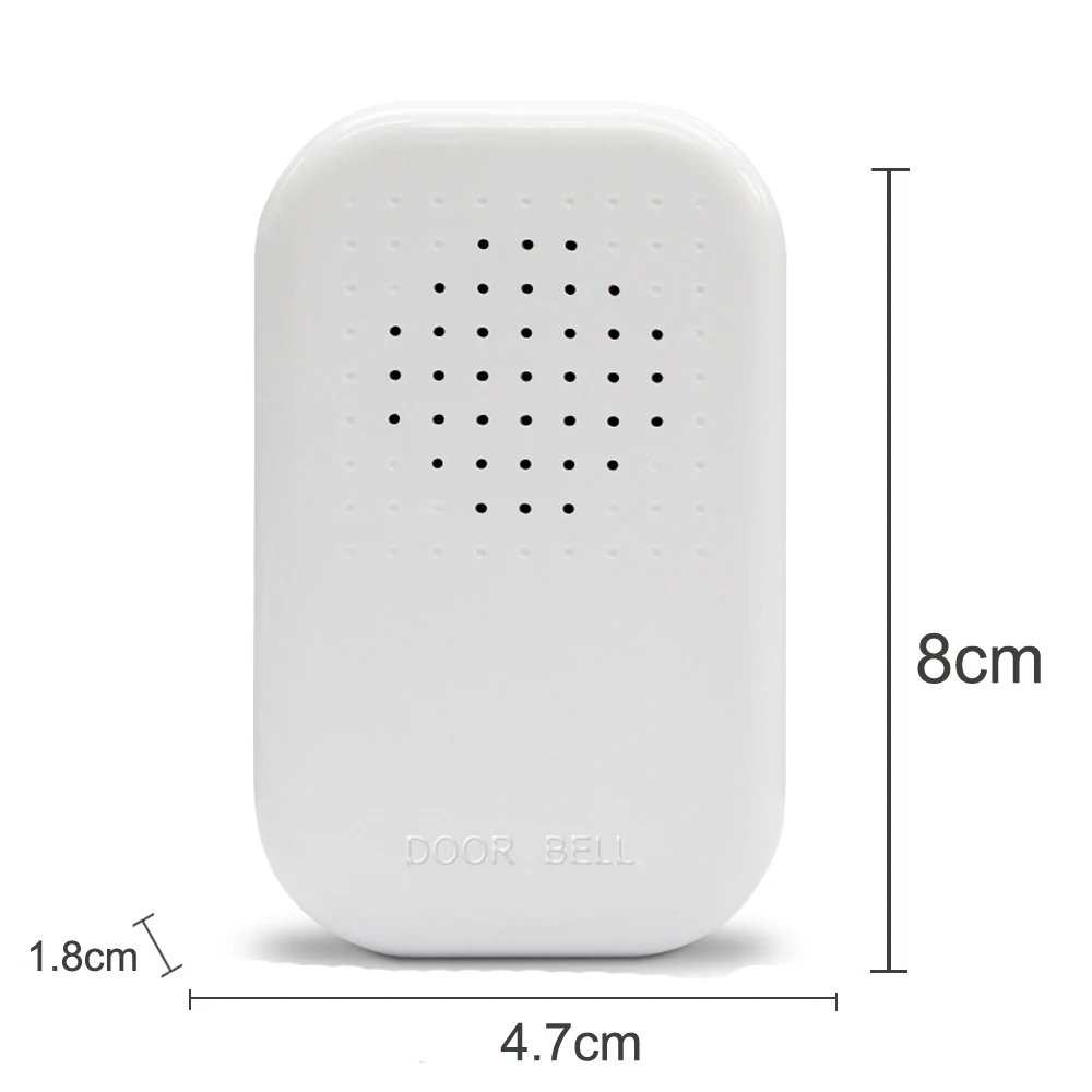 Timbre de puerta con cable, sistema de Control de acceso de seguridad, DC 12V