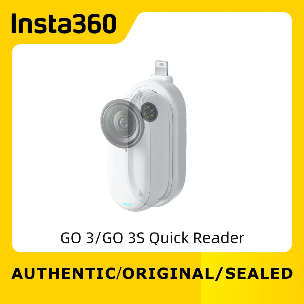 Insta360-originalカードリーダー、クイックカードリーダー、高速転送、go 3/go 3s