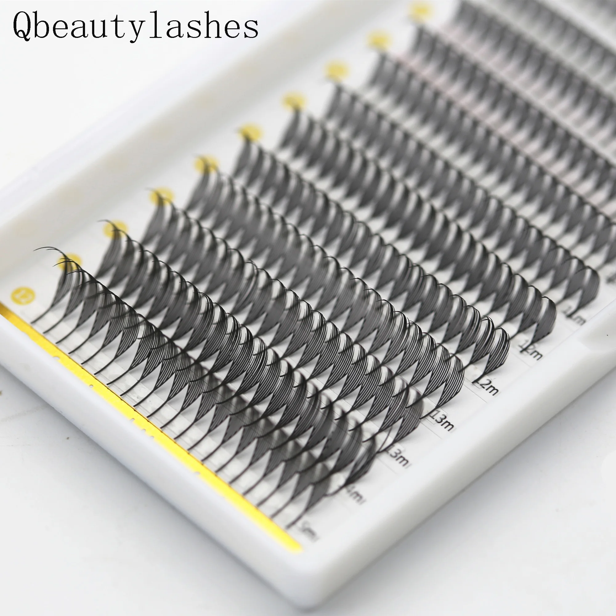 qbeautylashes Premade fans Spire Fairy Flying Eyelashes Anime Effect Soft Natural Plume Fluttering Eyelash Extensions Cosplay
