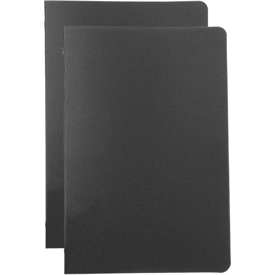 

Обложка для переплета A6, многоразовая защита для ноутбука, 2 шт., PP, 6 кольцевых переплетов, черная