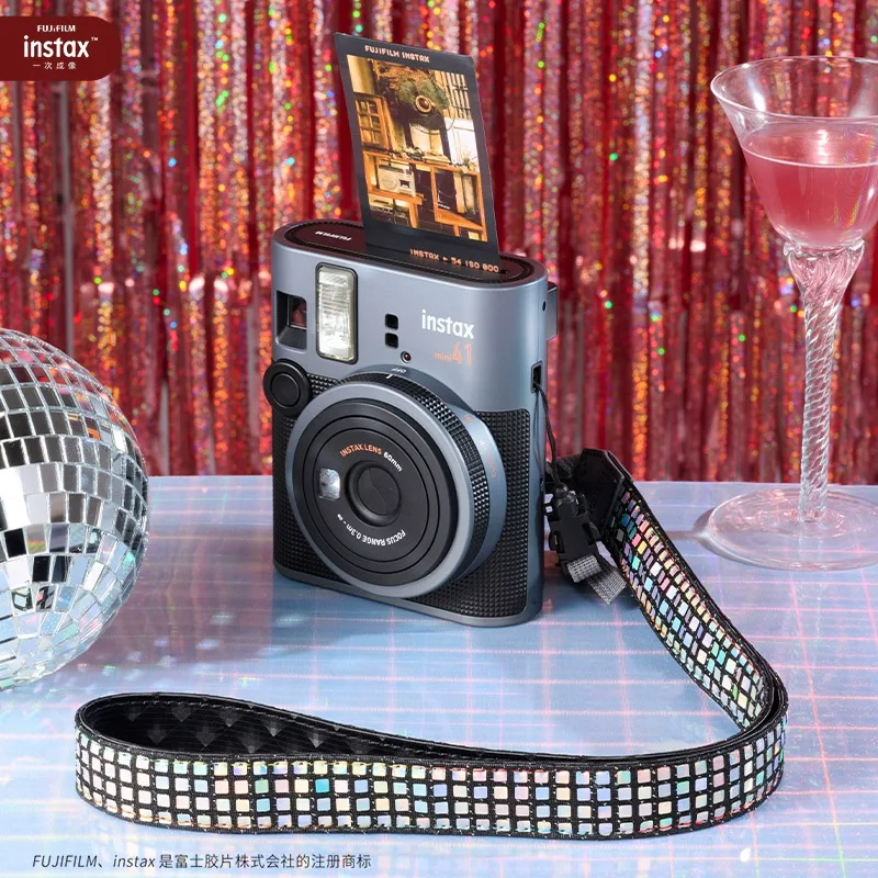 Оригинальная новая бумага для мгновенной камеры Fujifilm Instax Mini 41, черная и фотопленка Fuji/фильм Fuji с белой каймой, фотобумага