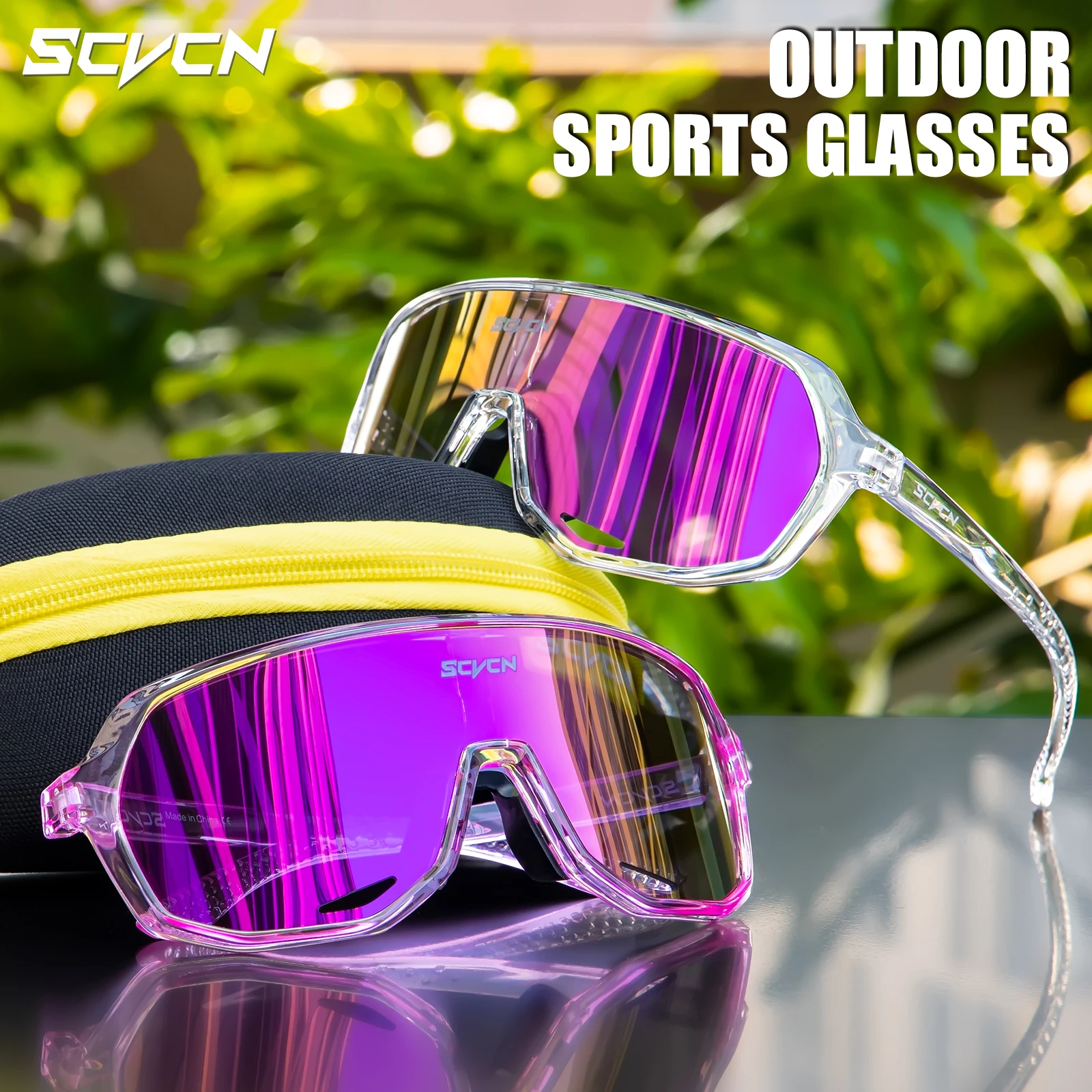 SCVCN okulary przeciwsłoneczne na rower kobiety okulary do jazdy na rowerze Outdoor Sport okulary do biegania męskie MTB Road rower kolarstwo gogle UV400