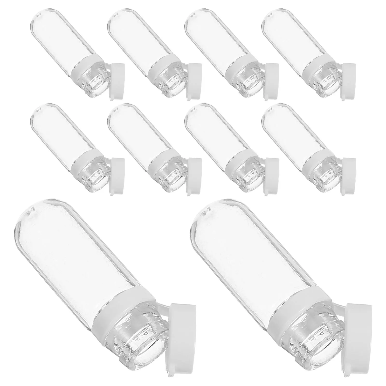 

10Pcs Mini Travel Bottles Leakproof Glass Perfume Sample Containers Clear 2Ml Essential Oil Lotion Portable Storage