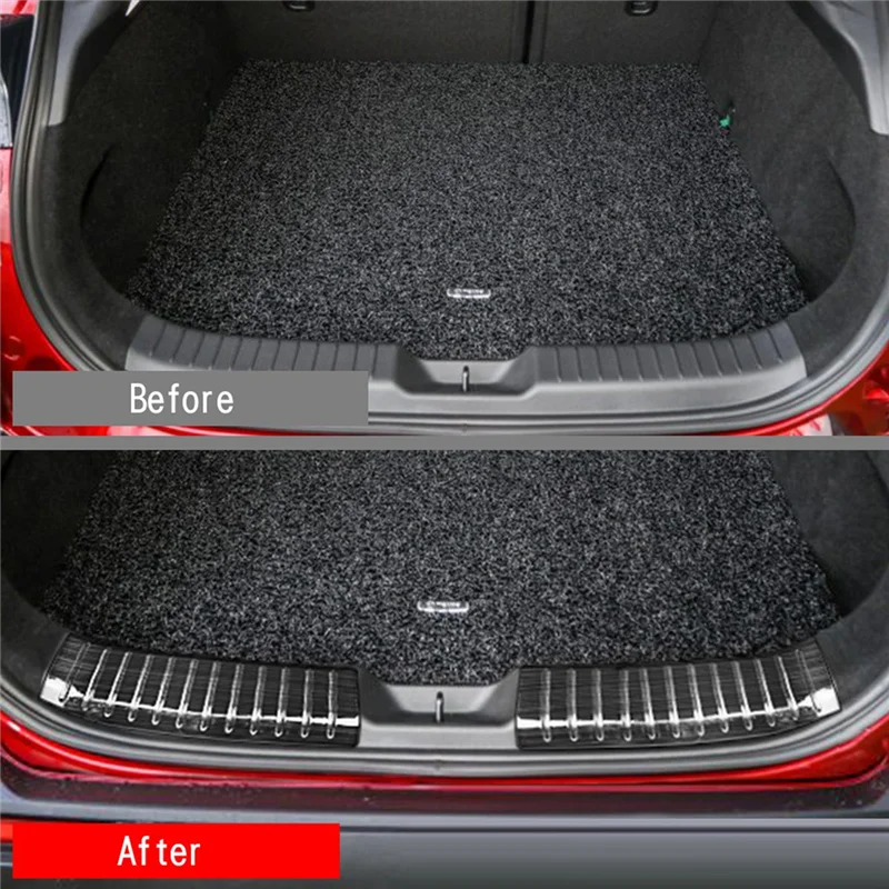 

Durable For 2022 Mazda MX30 MX-30 Rear Trunk Sill Plate Protector Loading Guards Cover