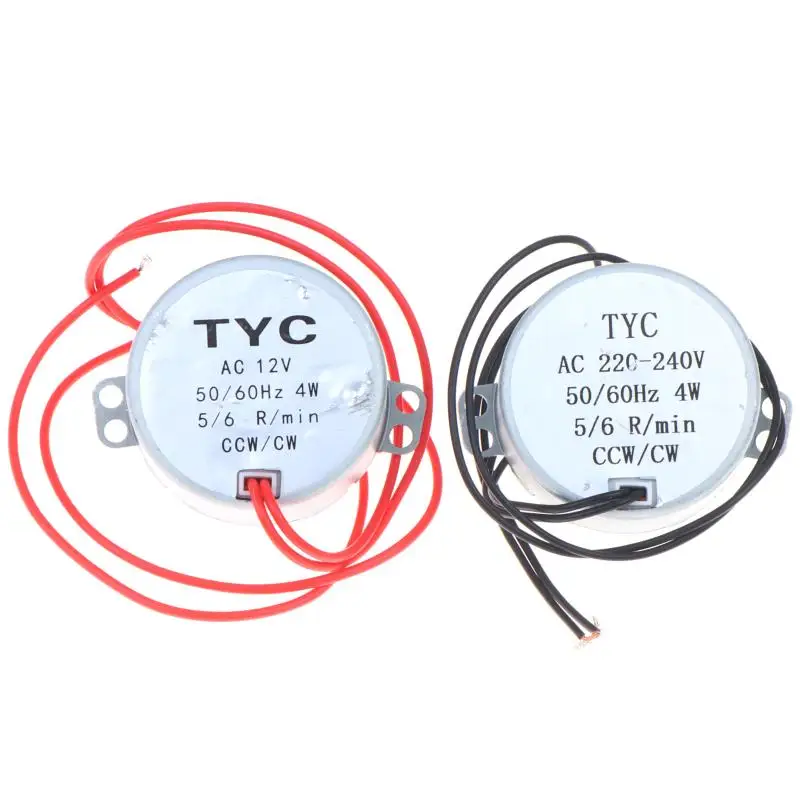 High Performance TYC-50 Synchronous Motor 5-6R/min AC 12V High Torque Stable Motor for Microwave Turntable & Display Stand