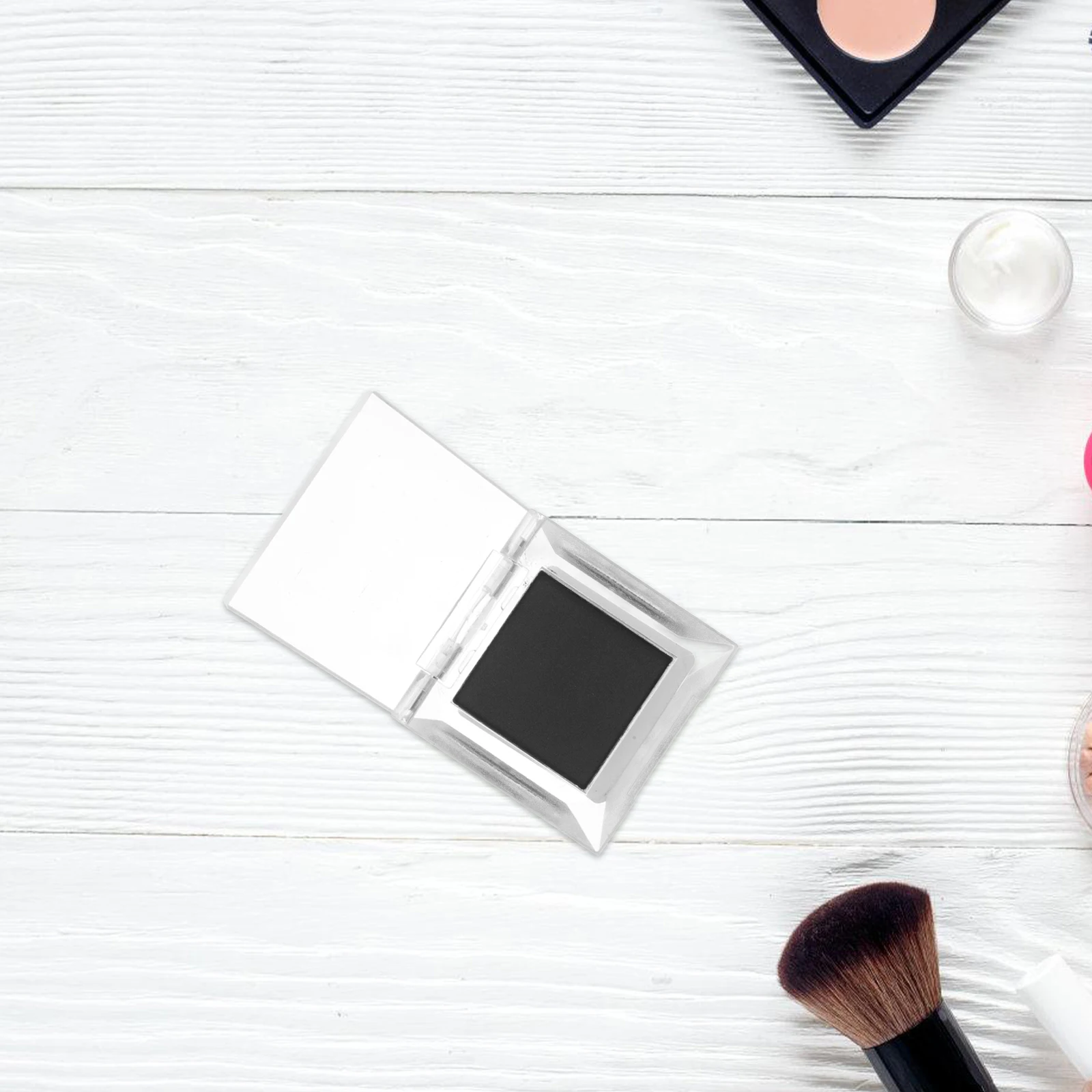 

Single Color Matte Eyeshadow Palette Women High Pigmentation Matte Finish Smooth Application Eye Makeup Palette Natural Look