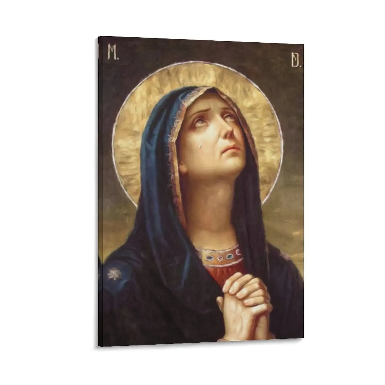 

Our Lady of Sorrows Virgin Mary Mater Dolorosa Catholic Art Canvas Painting room decorations room decoration office decoration