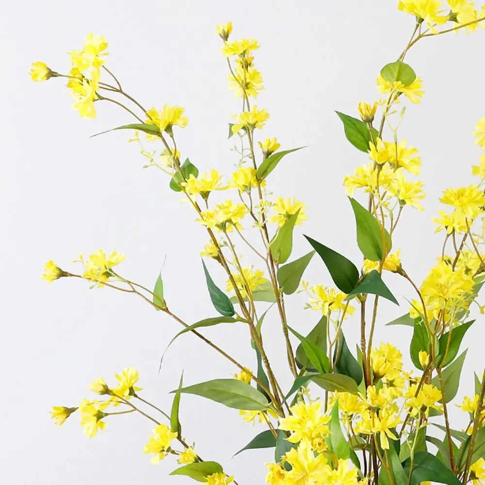 100cm Artificial Hieracium Flower Elegant Beautiful Simulation Snow Willow Branches Real Touch Handmade Fake Flower