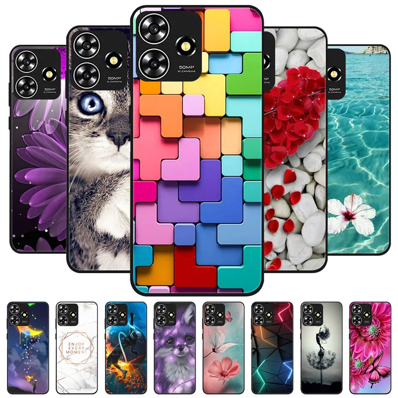 for ZTE Blade A75 Case Soft TPU Silicone Phone Covers for ZTE Blade A75 4G Case Bumper Shockproof Coque Cover BladeA75 A 75 2024