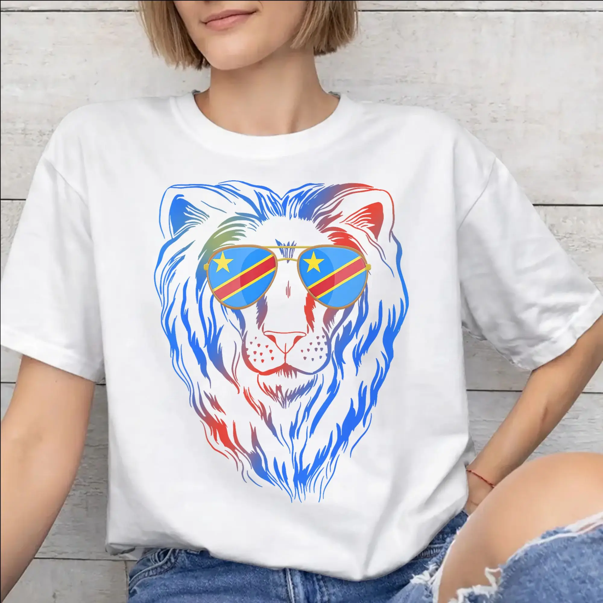 Republic Of Congo Congolese Flag Accessories Unisex T Shirts Cotton Tee New Arrival  T-shirt Clothing