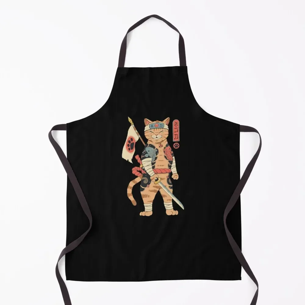 

Neko Shogun Apron Useful Things For Kitchen Smock for hairdressing Novelties Kitchen And Home Chef Uniform Apron