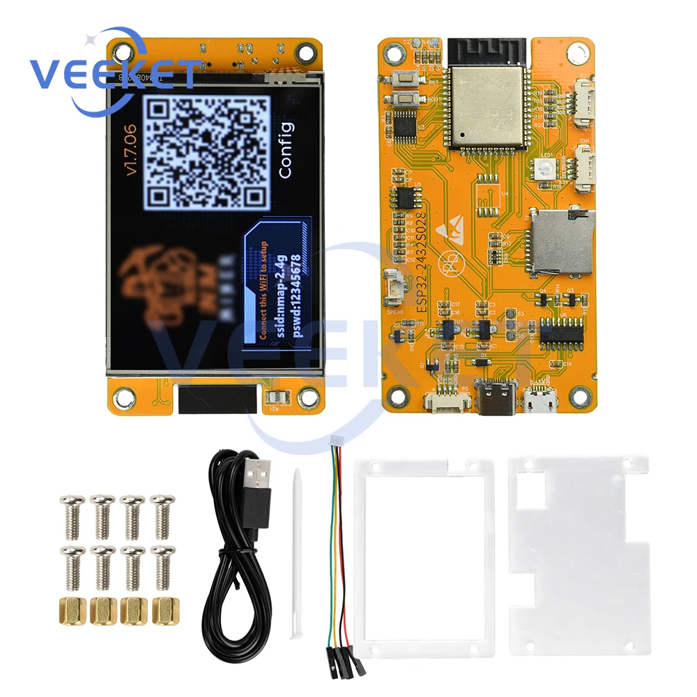 

ESP32 Development Board WiFi Bluetooth Mining 1060KH/S Hashrate with 2.8 Inch Touch Screen Visual Interface Easy Operation