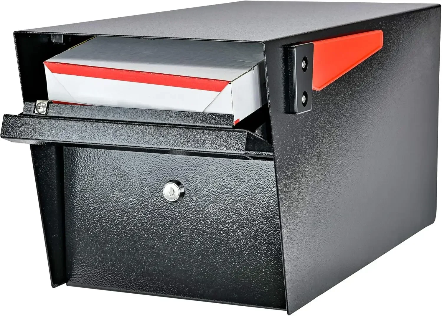 Hot Sellers.Mail Boss 7506 Mail Manager Curbside Locking Security Mailbox, zwart, groot.NIEUW