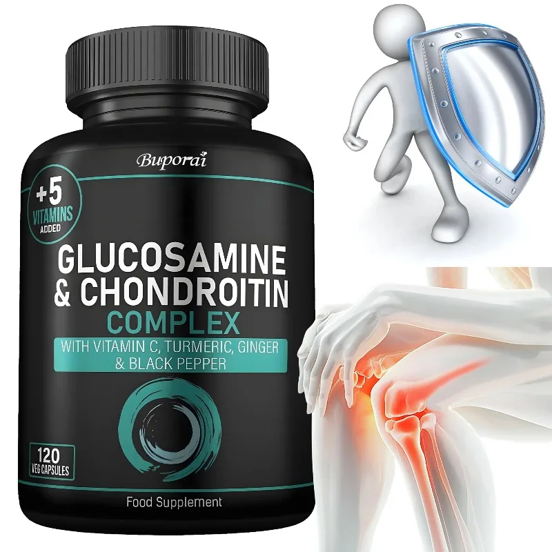 

120pcs Glucosamine and Chondroitin Complex - Boosts Metabolism, Enhances Immunity, and Improves Energy, Supports Immune Health