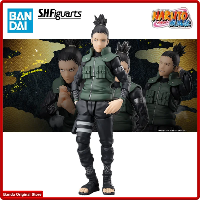 100% In Stock Original Bandai S.H.Figuarts SHF Shikamaru Nara Brilliant Strategist Anime Action Collection Figures Model Toys