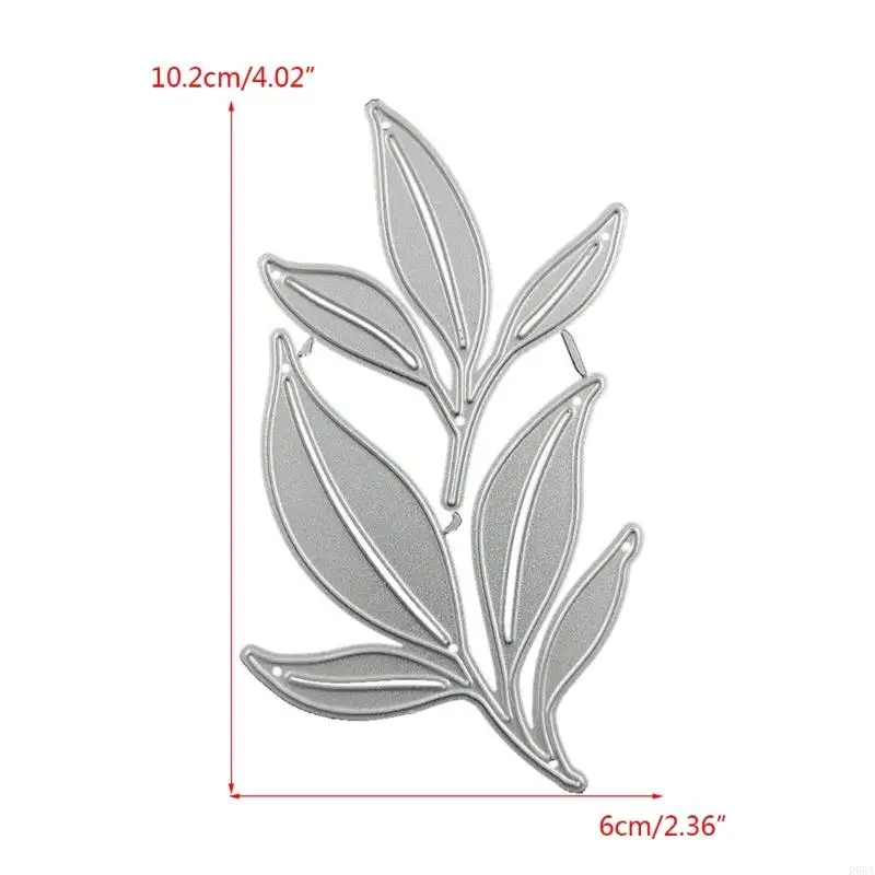 R66A Flower Grass Metal Foglie Foglie che tagliano i tagli per creazione schede scrapbooking fai -da -te