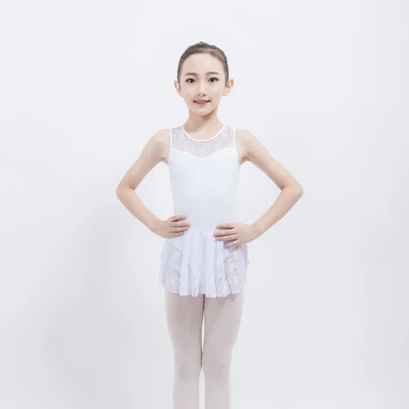 

Сексуальный балетный купальник без рукавов с тюлевой юбкой для девочек, танцевальная гимнастическая одежда