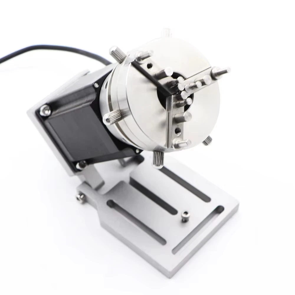 D69 Rotary Axis Auto Lock Chuck Fiber Laser Marking Machine Attachment For Ring Bracelet Jewelry Tool