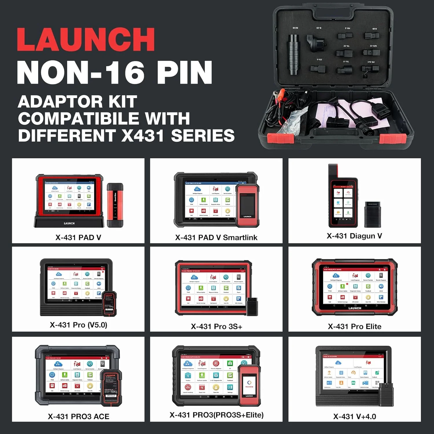 LAUNCH X431 Non-16 Pin Adaptor - огляд і ціна Launch X431 Pro Elite