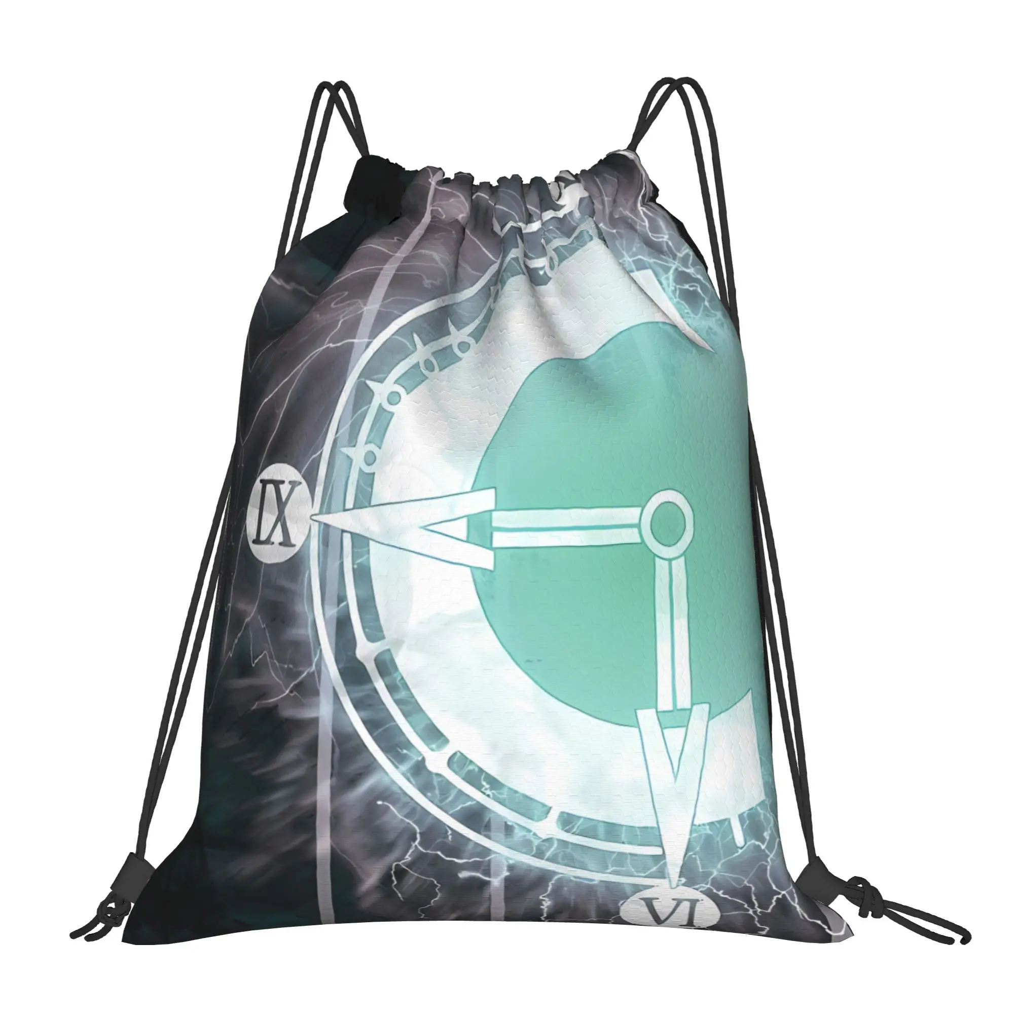C-Chrono Trigger Chronology Portable Travel Drawstring Bags Riding gym Backpack gift Storage Backpacks