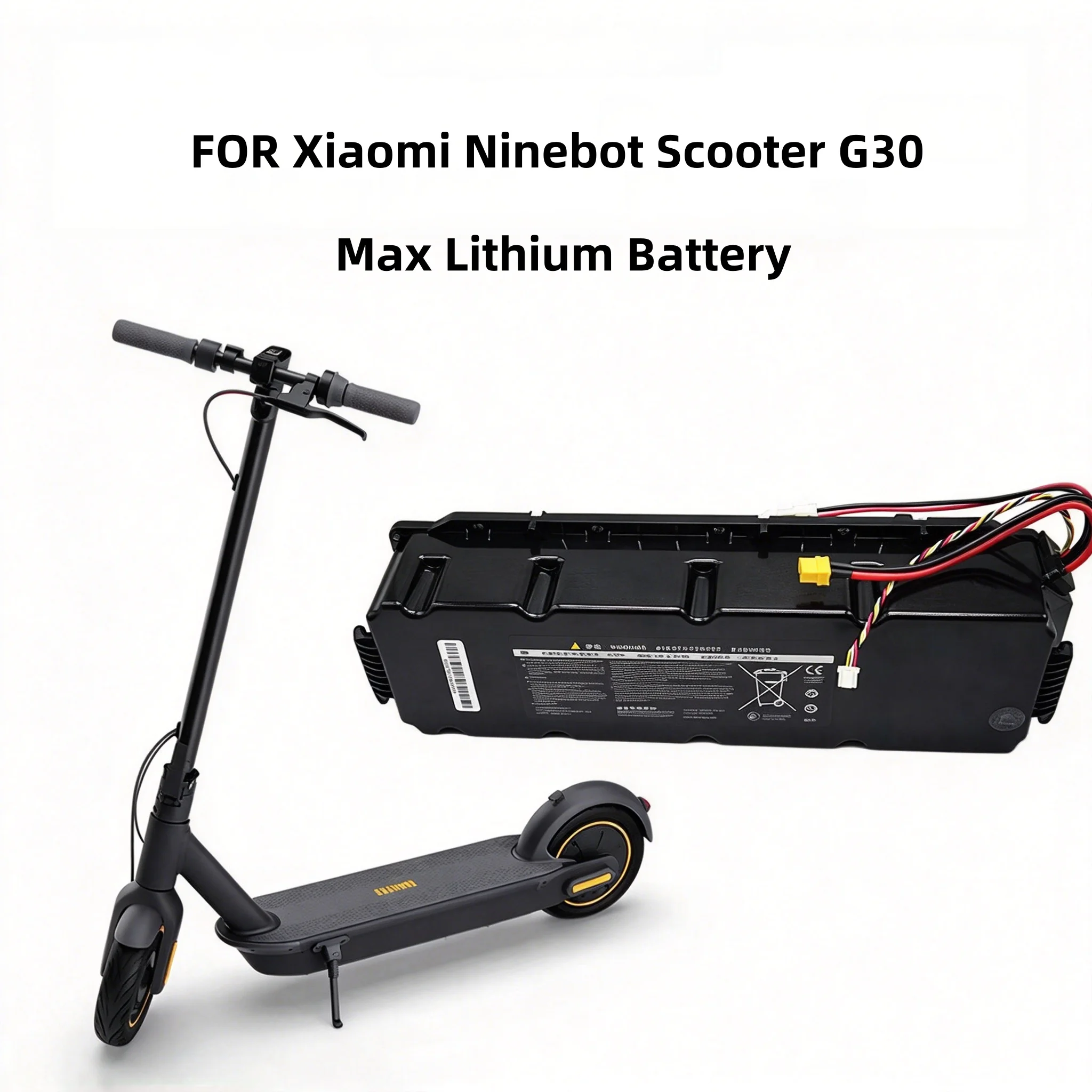 36V 15300mAh 10S6P Li-ion Battery Pack for Xiaomi Ninebot G30 MAX No.9 Electric Scooter Replacement Batterise