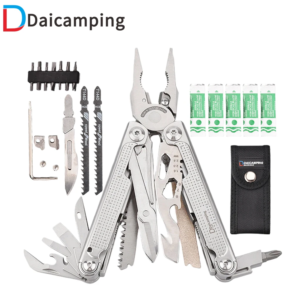 Daicamping DL302 Replaceable Part Knife Multi Tool Multi-tool Cutter EDC Multitool Gear Plier Folding Knife
