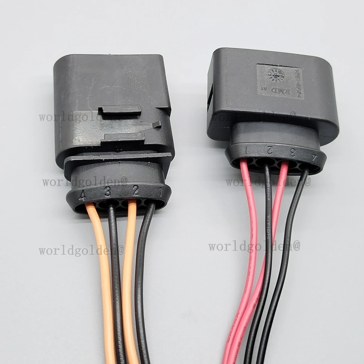 1J0973824 1J0973724 Compact Terminal Housing Kit with Red Seals for car wire splice & harness assembly fitting