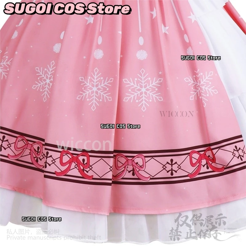 Anime Game Infinity Nikki Cosplay Pink Cute Costume Dress Lolita Uniform Wigs For Girls Woman Halloween Christmas Customized