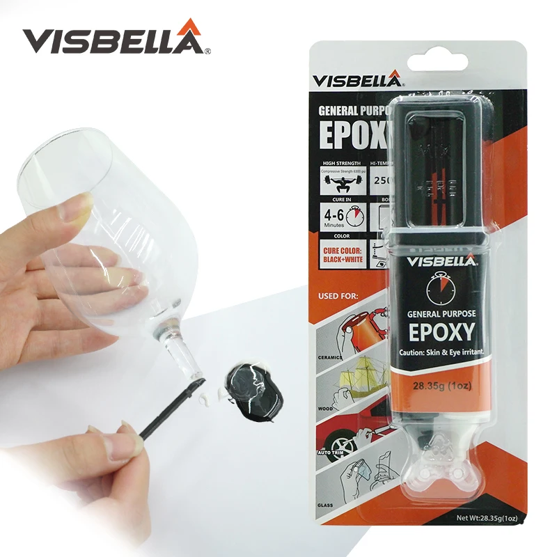 Visbella Epoxy Resin AB Glue High Adhesive Hardener Universal Industrial Repair Bonding Transparent Super Glue