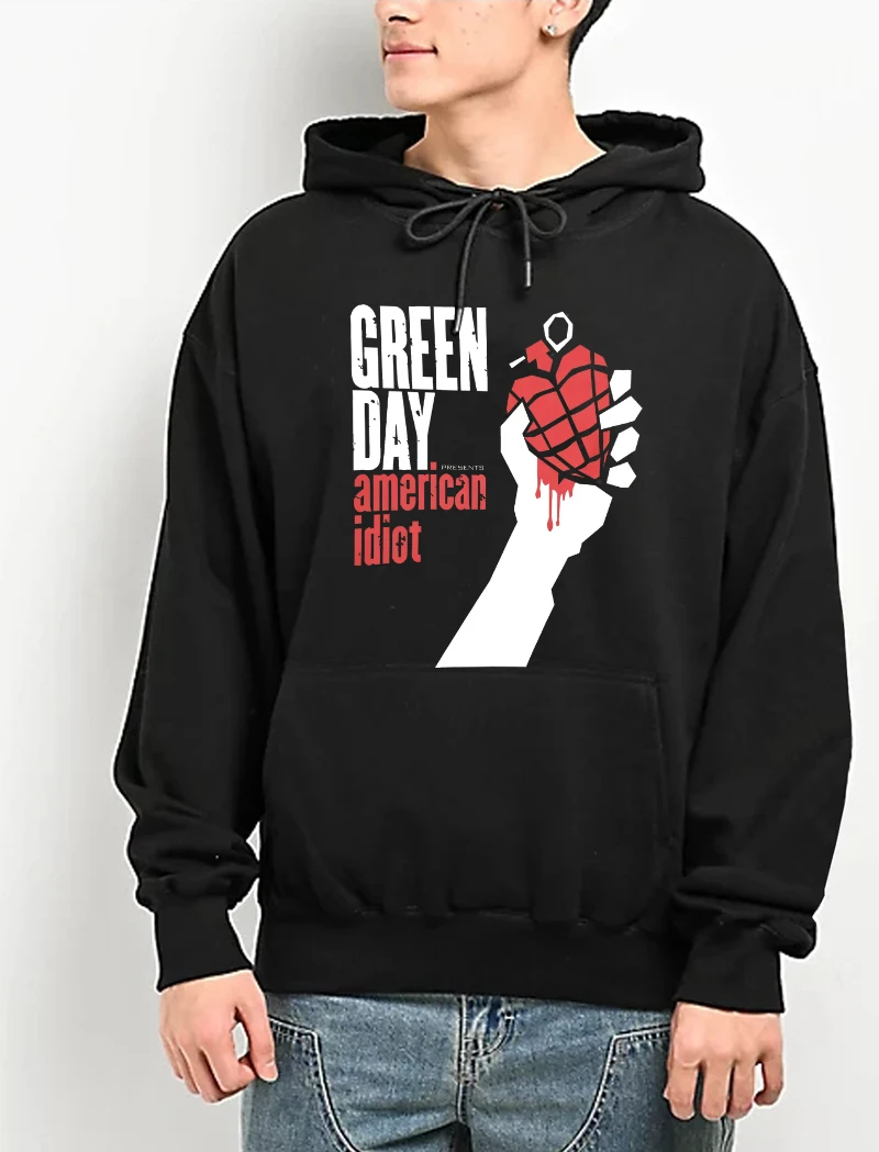 Greene Day, Amerikan, Idiot, album covers, men's and women's hoodies, fall/winter sweatshirts, jackets, tops