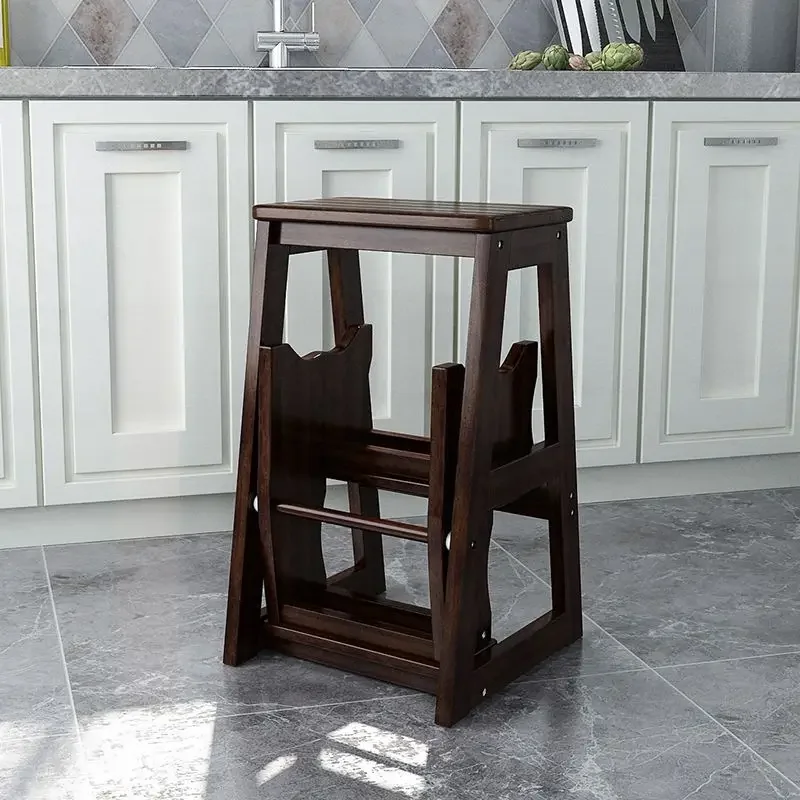 Ladder Household Folding  Staircase Stool Indoor Chair Dormitory Dual-purpose Thickened Three-step Ladder Foot Stool Step Ladder