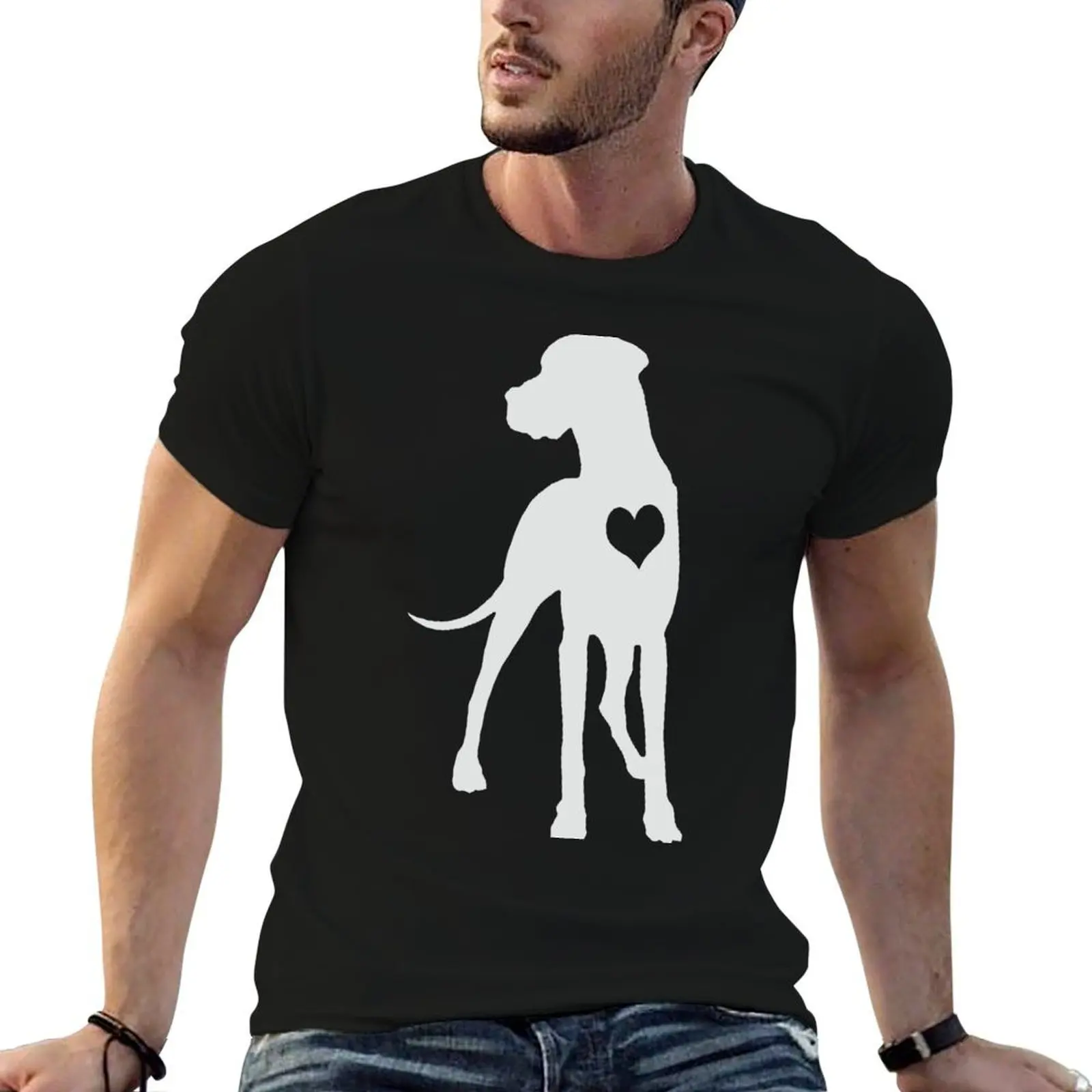 

Adore Great Danes T-Shirt t shirts for man slim fit anime tshirt man t shirts for men casual T-shirt