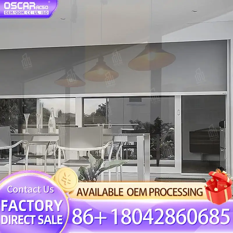 سهلة التركيب صديقة للبيئة ضد الرياح 95% كتلة الأشعة فوق البنفسجية الحديثة دليل الكهربائية سستة في الهواء الطلق ظلال الأسطوانة الأفقية للفناء B