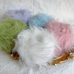 60g Colorful Imitation Mink Wool Handmade Knitting Crochet Sweater Clothes Scarf Fuzzy Thread Soft Fluffy Mink Fur Cotton Yarn