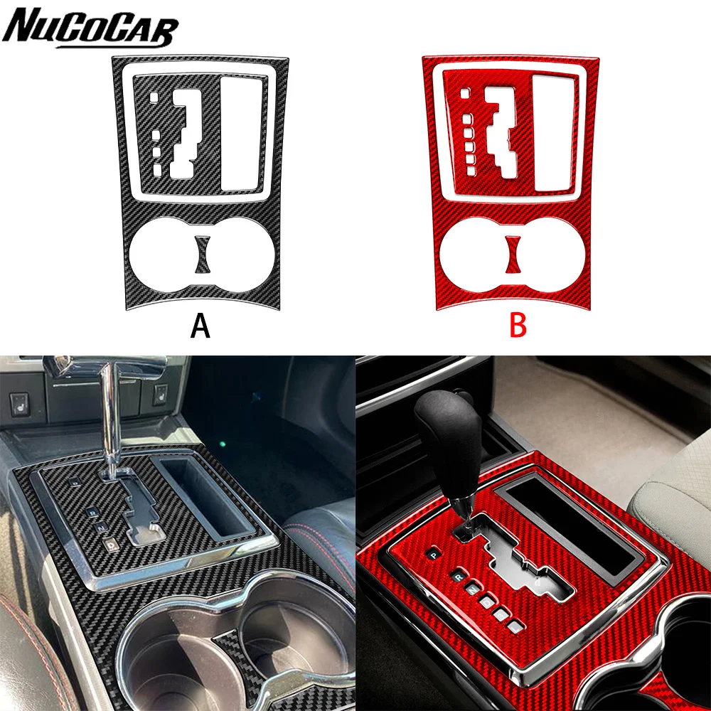 For Chrysler 300 300C 2008-2010 Carbon Fiber Central gearshift storage Panel Cover Car Accessories Interior Decorative Stickers