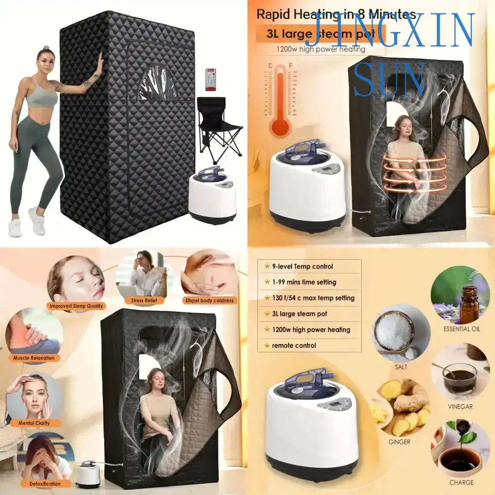 High Quality Full Size Personal Full Body Sauna Spa for Home Relaxation Portable Steam Sauna Room for Home Use for Indoor
