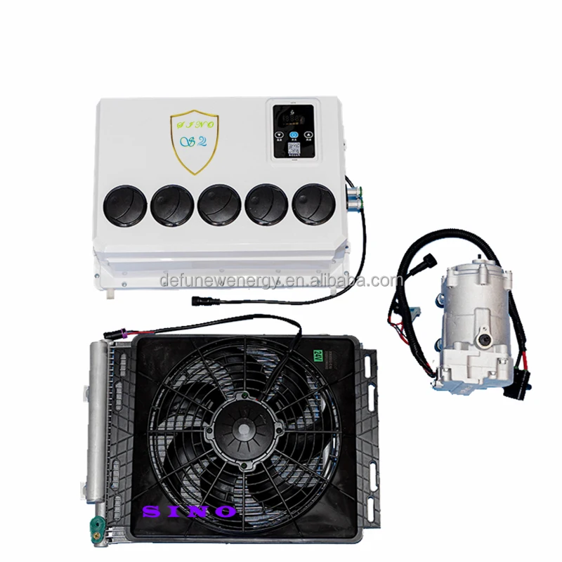 

Air conditioning system hidden dashboard universal 24V micro car air conditioning 12V